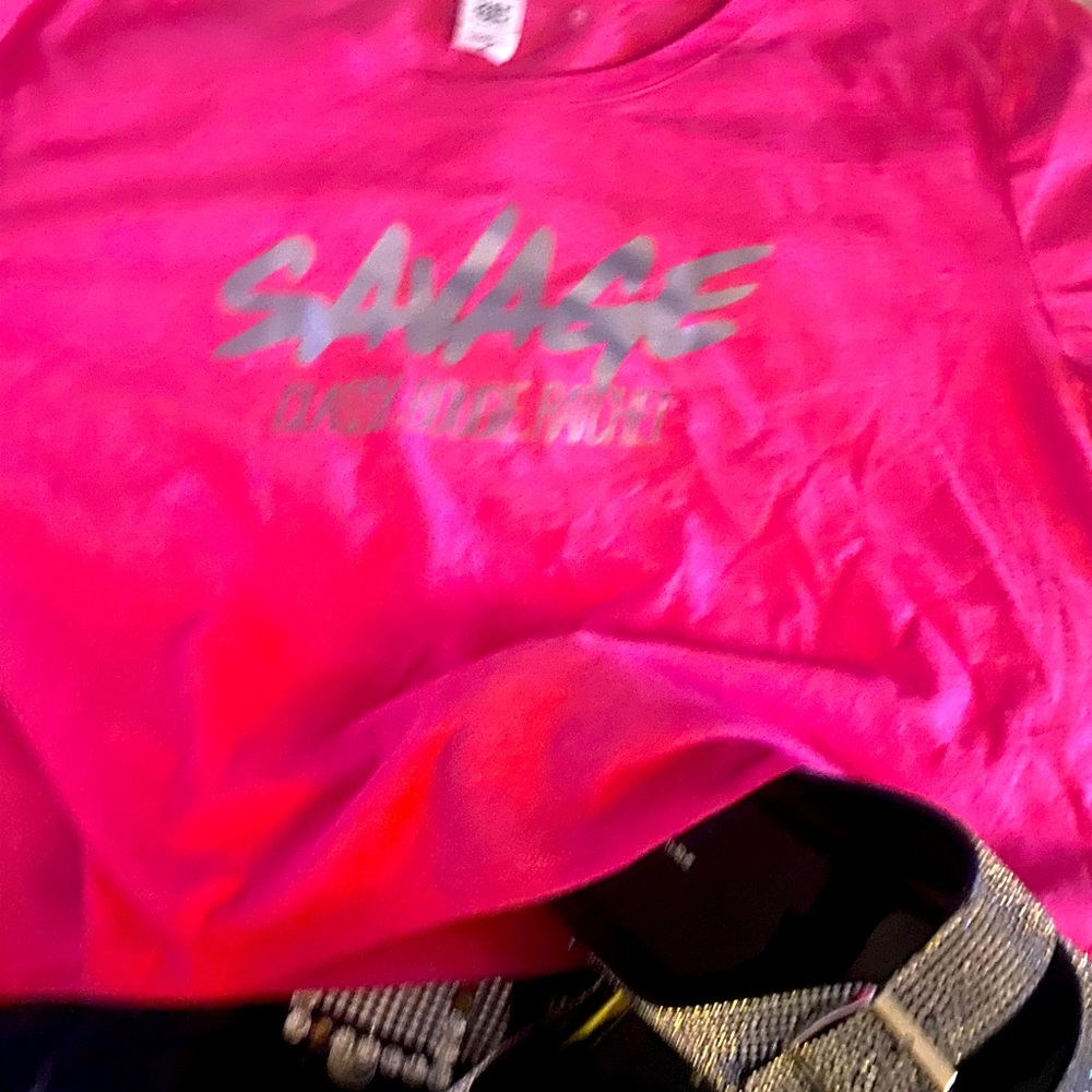 Hot pink crop top